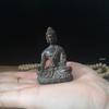 Miniature Buddha Statue of Yakushi Nyorai Antiqued Protective Principal Deity for and Rinzai Made of Promotes Recovery from Protection from and Good