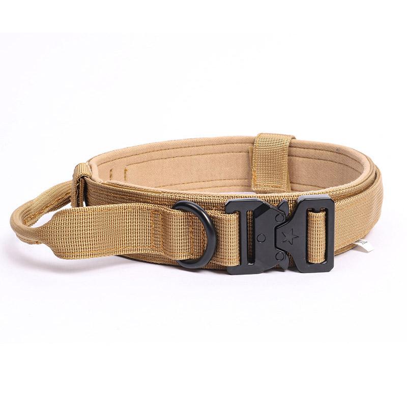 Tactical Dog Collar MilitaryAdjustable Nylon Lead Training Accessory Breakaway Leash Rope Large DogShepherd Training Accessories