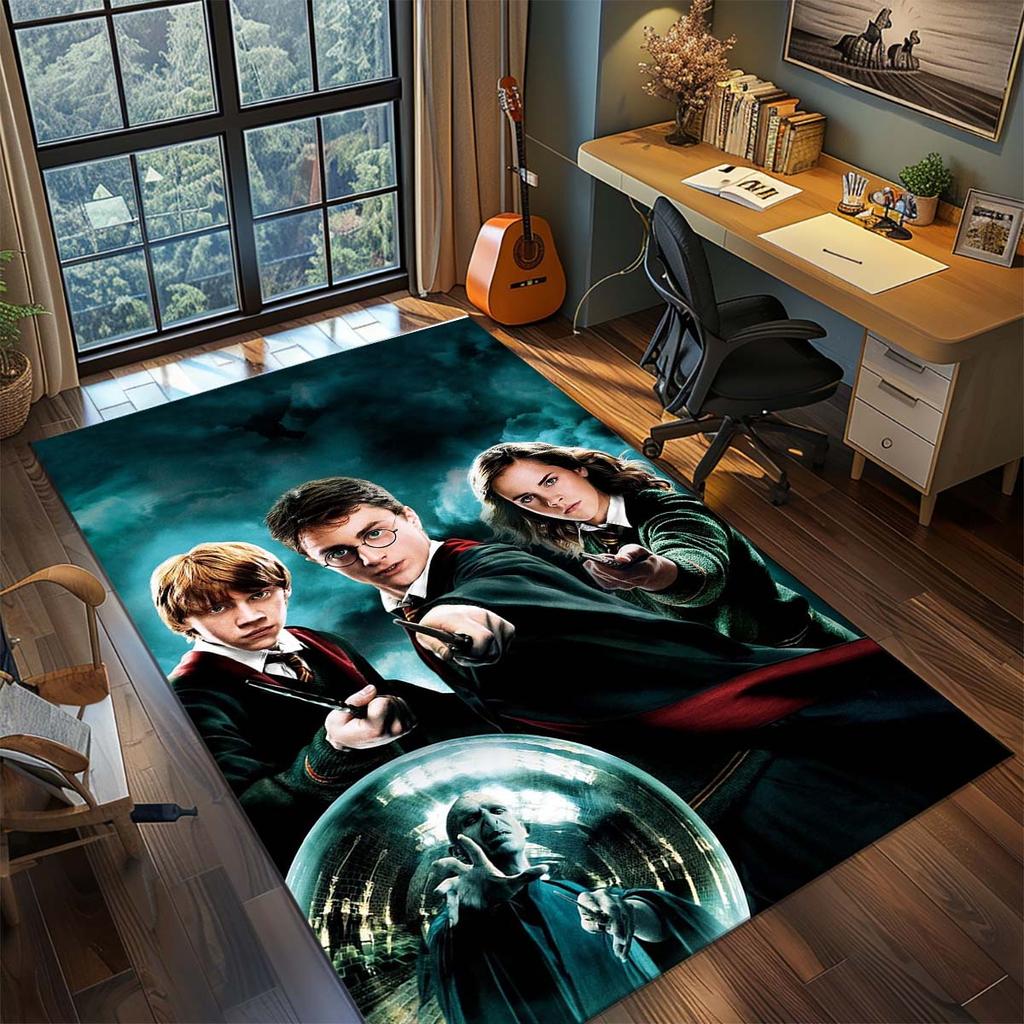 Harry Potter Magic Owl Anime Rug Carpet Large Area Rug Non Slip Washable Floor Mat Gamer Room Bedroom Home Decor -QJY