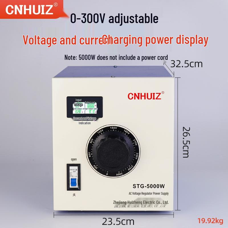 220V Household Single-Phase Voltage Regulator, STG-500W Adjustable Transformer, 0-300V Power Supply