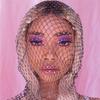 Meier Rhinestone Fishnet Headband - Trendy Holiday Carnival Sparkling Diamond Face Mask - Performance Hat