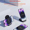 Vertical Phone Induction Charging Stand Rapid Wireless Charger Foldable Design Heat Dissipation Universal With LED Light