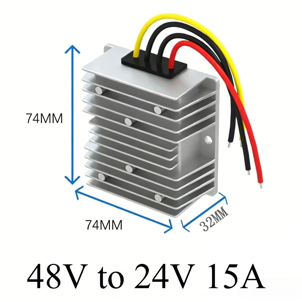 48V to 24V 5A-20A Step Down Buck DC-DC Power Converter 48 Volt to 24 Volt 5 AMP Voltage Regulator Voltage Reducer with CE RoHS