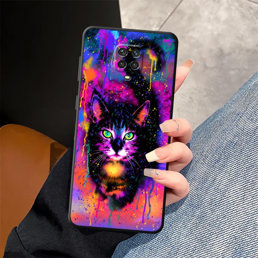 Hülle für Xiaomi Redmi Note 14 12C 13C 12 11 A1 A4 A5 14C 13 Pro Plus 9 8 7 10 A3 K80 Handyhülle K40 A2 A1 Coole bunte Katze