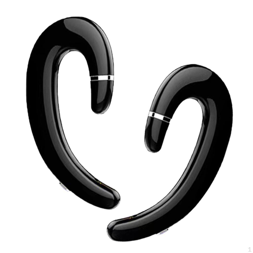 5.0 Headphone, Ear Hook Auto Pairing Built In Mic Noise Canceling, Wearing Stereo Hands Earhooks,