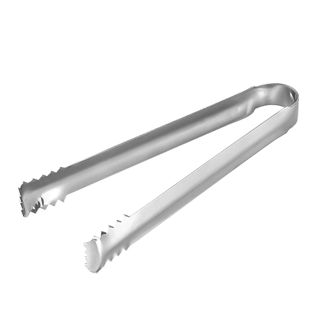 Ice Tongs Small Tongs Stainless Steel with Sharp Teeth for Ice Bucket Ice Sugar Cubes Coffee Bar Food Serving
