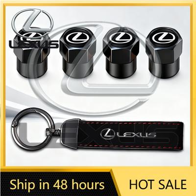 For RXr22026 Hot Interior Stickers Car Tire Wheel Valve Caps Cover Suede Car Key Chain Ring Keychain For Lexus RX330 IS250 RX350 IS300h