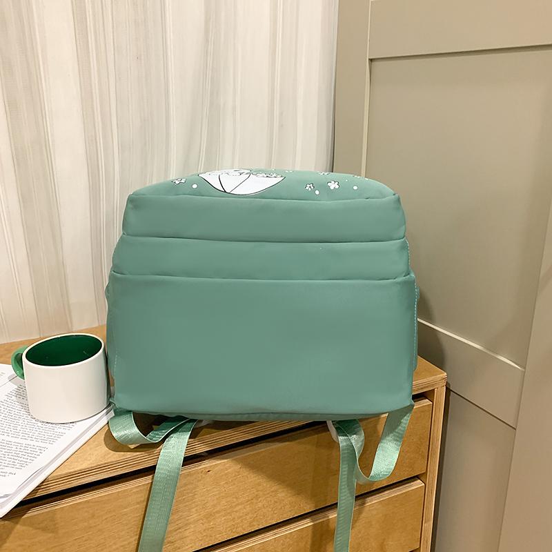 Cartoon Women's Backpack Large Capacity Student Schoolbag with Coin Purse