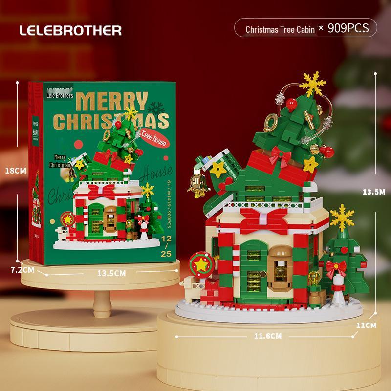 Christmas Building Block Toy for Boys and Girls - Santa Claus, Snowman & Reindeer Compatible with LEGO