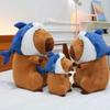 Capybara Hat Shark Plush Toy Cartoon Stuffed Animal Doll Decoration Kids Gift