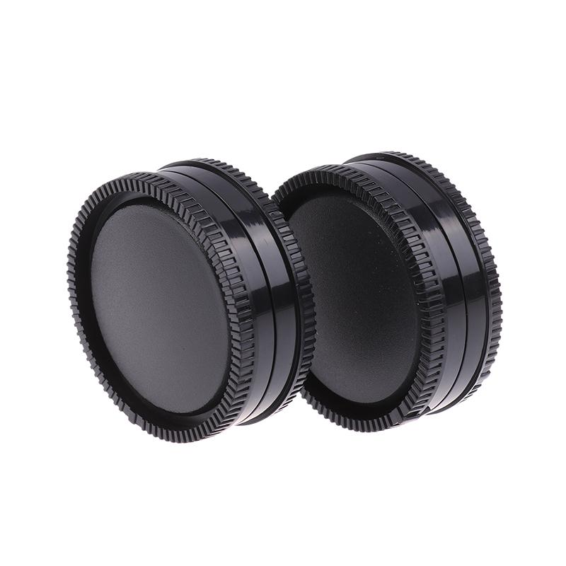 2Pcs Camera Accessories Plastic Camera Lens Cap Dustproof Cover Rear Lens Cap For E Mount Nex7/Nex5/Nex3/A7/A7R2