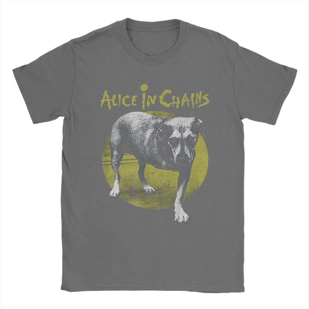 Πρωτότυπα μπλουζάκια Alice in Chains Band Dog Ανδρικά Μπλουζάκια με Στρογγυλή Λαιμόκοψη Βαμβακερά Μπλουζάκια Μουσική Heavy Metal Κοντομάνικα Μπλουζάκια Μεγάλα Μεγέθη Ρούχα