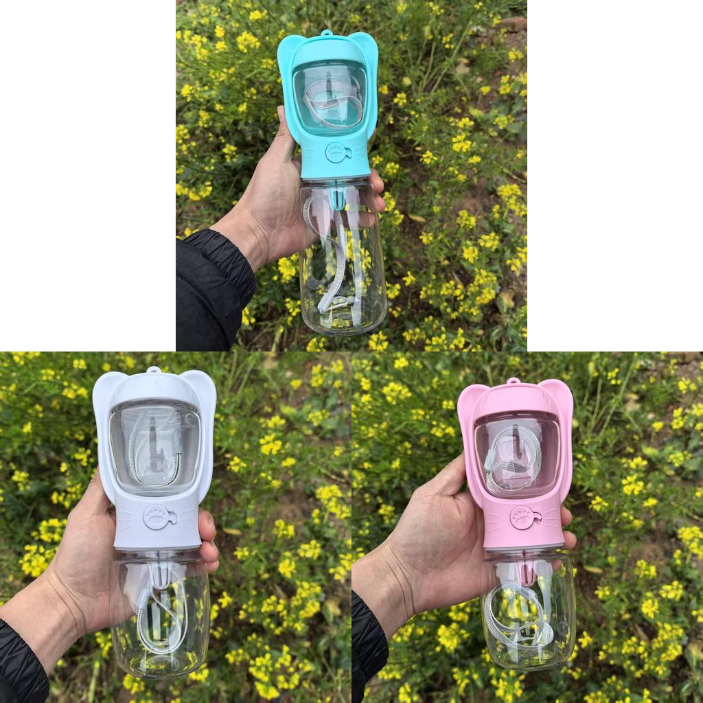 Pet Travel Water Bottle With Storage For Dogs And Cats Portable Drinking Cup