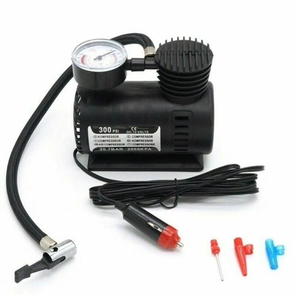 12V Mini Car Air Compressor Universal Car Tyre Inflator  Bicycle Tires