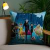 Federa Cuscino H-Hotel T-Transylvania Casa Stanza Condivisa Schienale Sedia Peluche Corto Stampa Double-Sided Copricuscino per Riposo Ufficio
