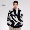 JNBY Men's Casual Hooded Pullover Knit Sweater