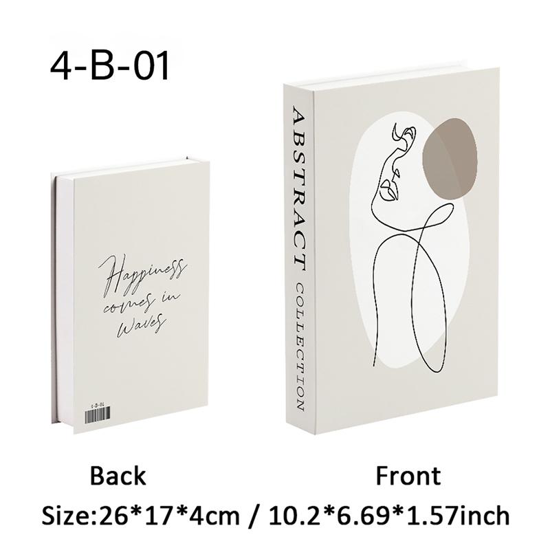 Bauhaus Decorative Books Open Luxury Fake Book Storage Box Home Decor Matisse Boho Monet Coffee Table Shelf Interior Decoration