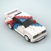 Stavebnice auta Bmw M3 Sportovní auto Závodní model Domácí Malé dílky Chlapecká Sestavitelná hračka Kompatibilní