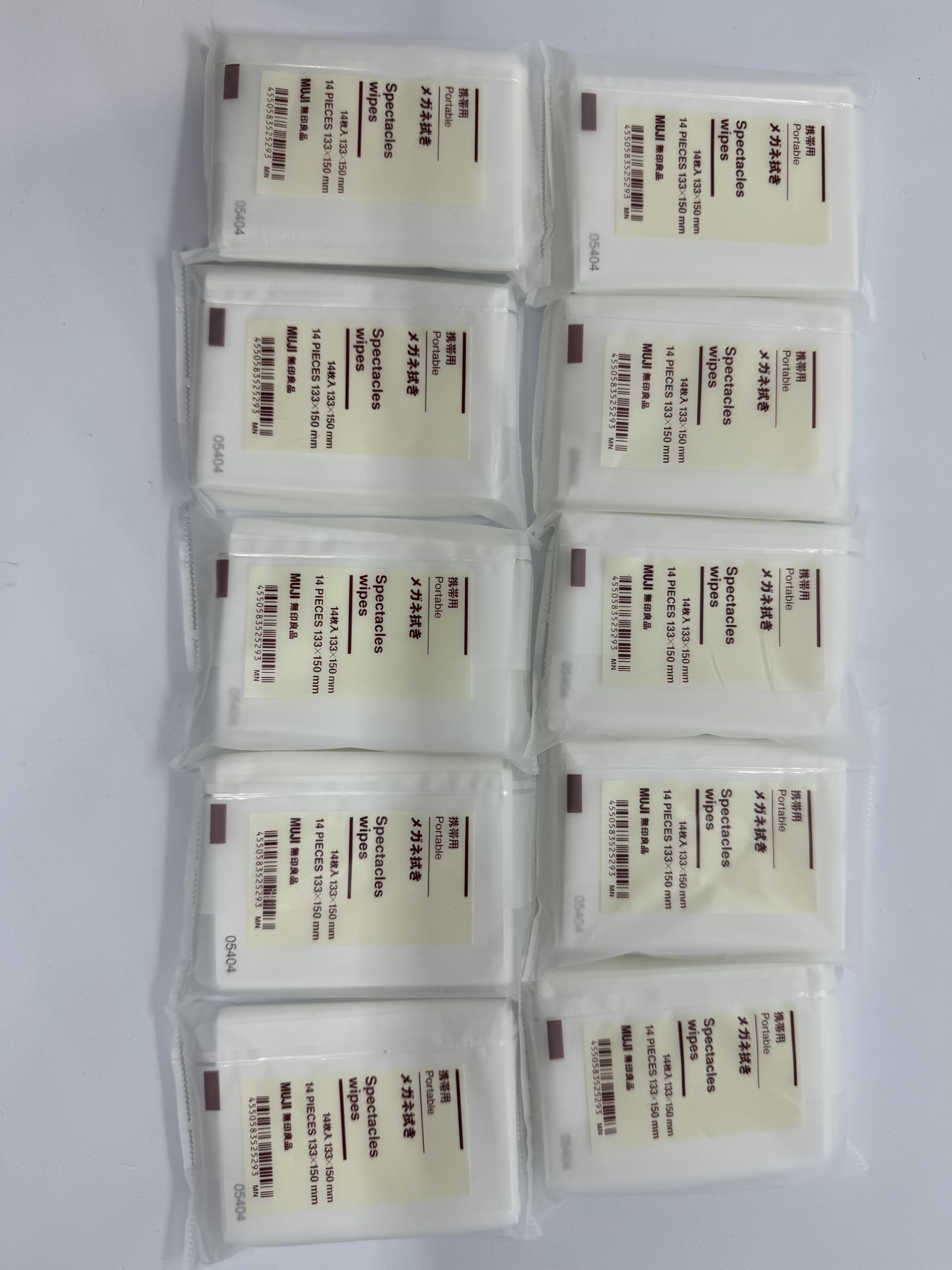 

MUJI Портативный набор для чистки очков Сделано в Японии [Оптовая закупка] Ткань, 10, белый