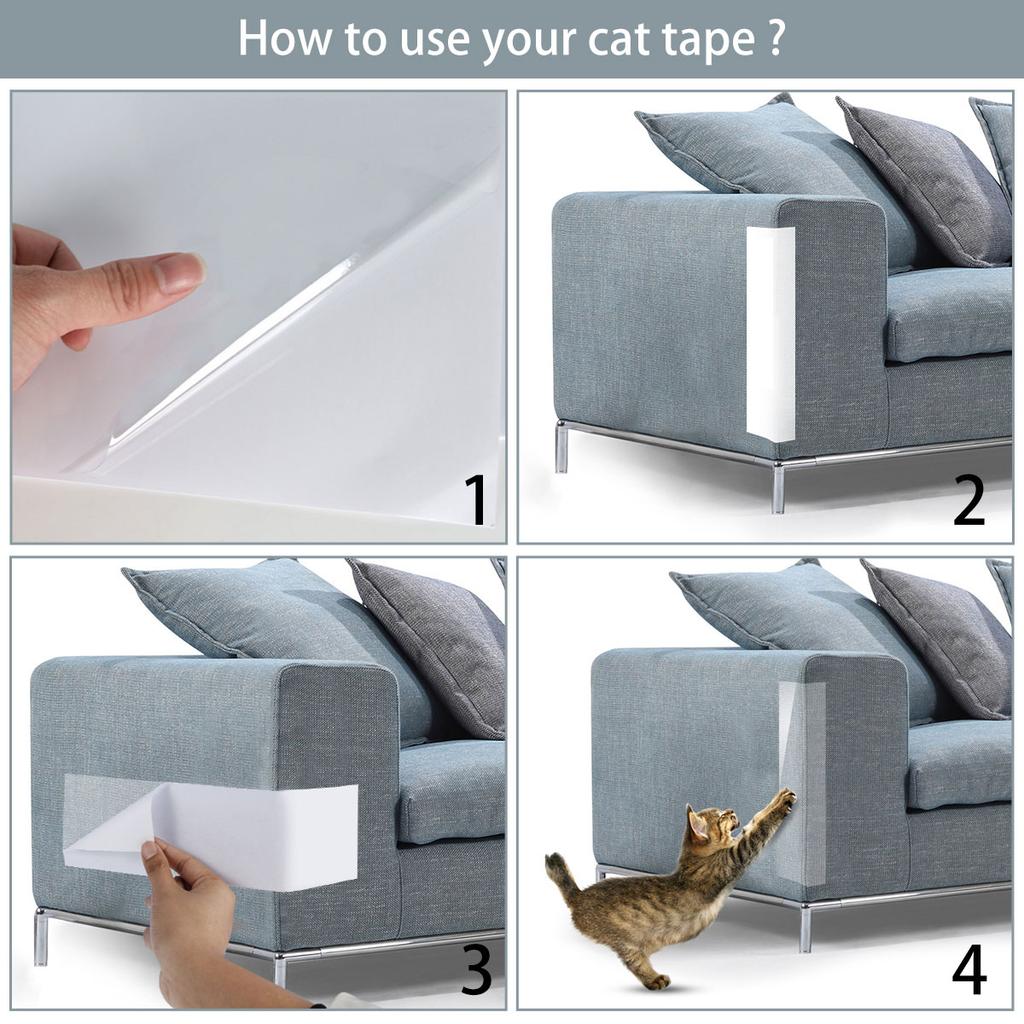 Cat Scratcher Sofa Scraper Tape Scratching Post Furniture Protection Couch Guard Protector Cover Deterrent Pad Carpet for Pet