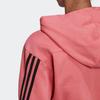 adidas Drei Streifen Farbblock Cropped Hoodie Damen Hoodies Rosa H47481