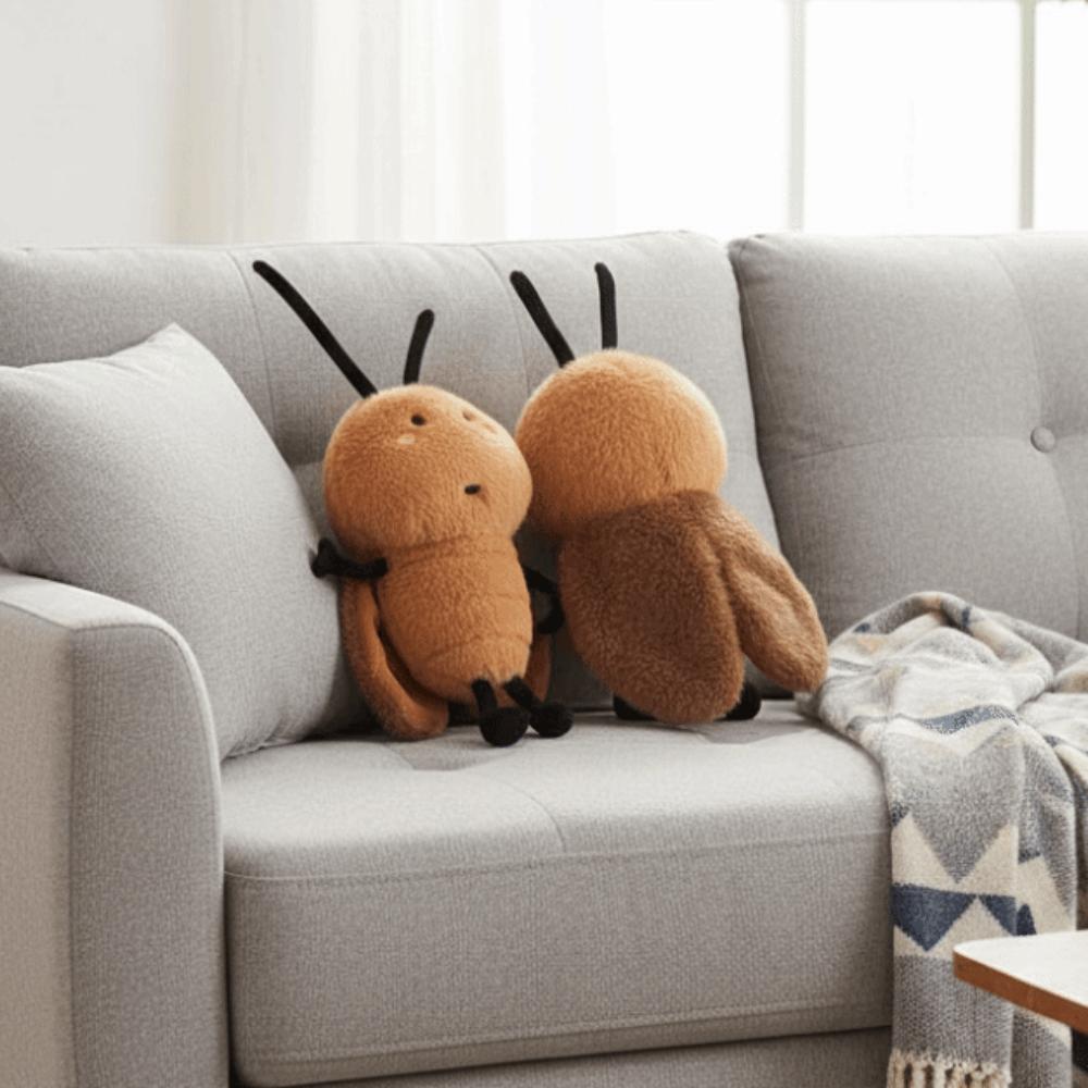 Rain Cockroach Plush Doll Parody Cockroach Plush Toy Decoration Cockroach Stuff Toy Christmas Gift