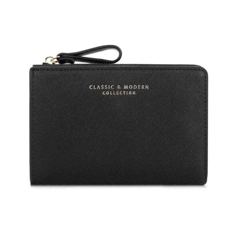 Linyan 2026 Women's High-Grade Cross Grain Short Wallet with Large Capacity