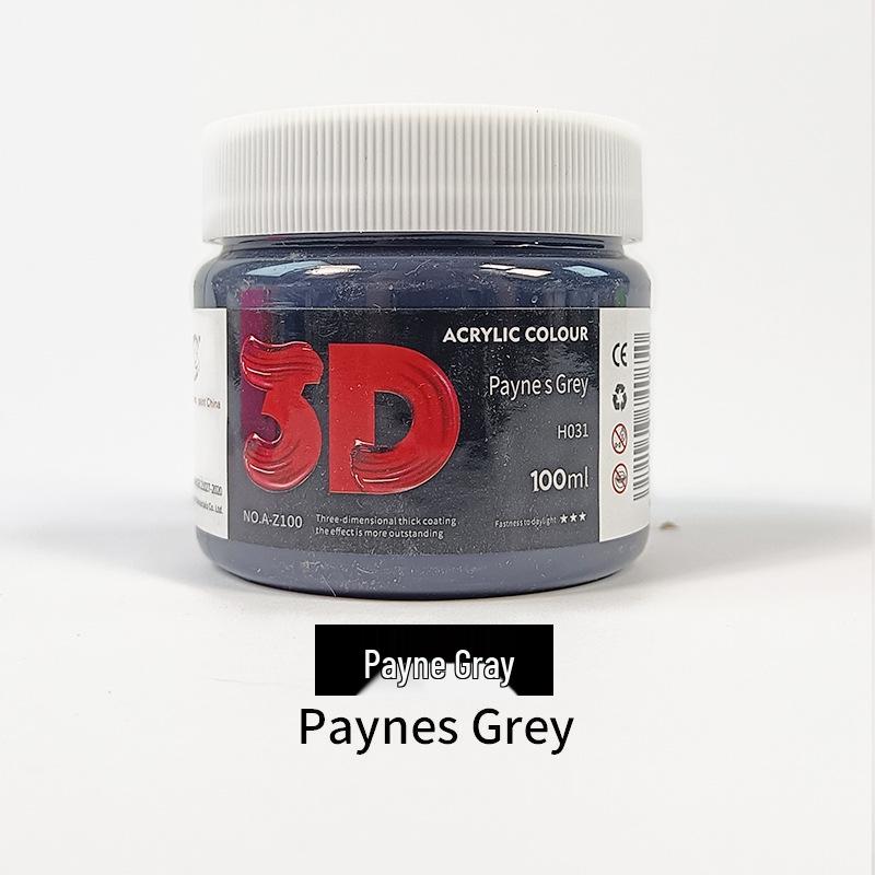 100ml Acrylic Paint for Children's Doodles and Plaster Dolls