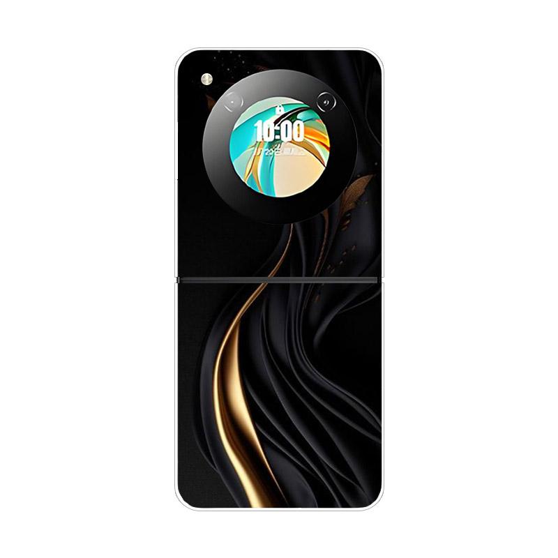 Etui For ZTE Nubia Flip NX724J Modne Malowane Przezroczyste Twarde PC Składane Pokrowiec For ZTE Libero Flip Przezroczyste Etui Funda