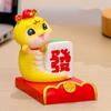 Resin Craft Mobile Phone Bracket Ornaments Slot Design Cute Cell Phone Holder  Spring Festival