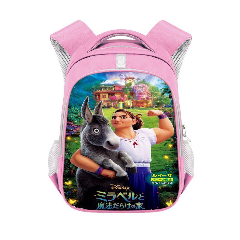 Encanto Mirabel Girls Backpack Waterproof Large Capacity School Bag For Kids