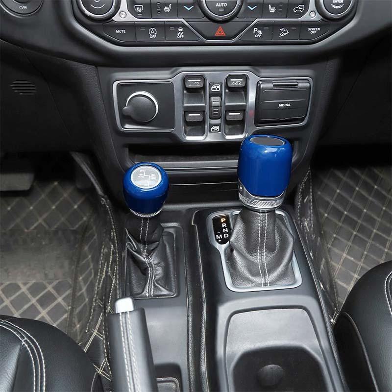 Car 4WD Gear Head Decoration Cover Stickers For Jeep Wrangler JL for JT Gladiator 2018 Up ABS Interior Accessories