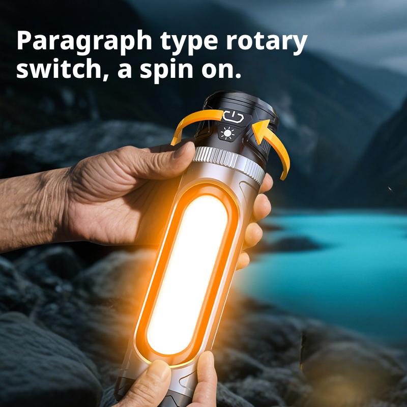Rechargeable Multi-Functional Long Endurance Flashlight Work Light Portable Outdoor Camping Tent Light