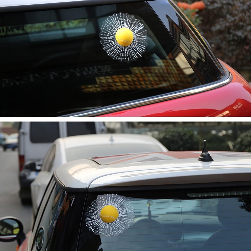 Personalized Baseball Golf, Tennis Car Stickers Creative Stickers, Rear Window Decorative Windshield Car Stickers, Three-dimensional Trend Stickers
