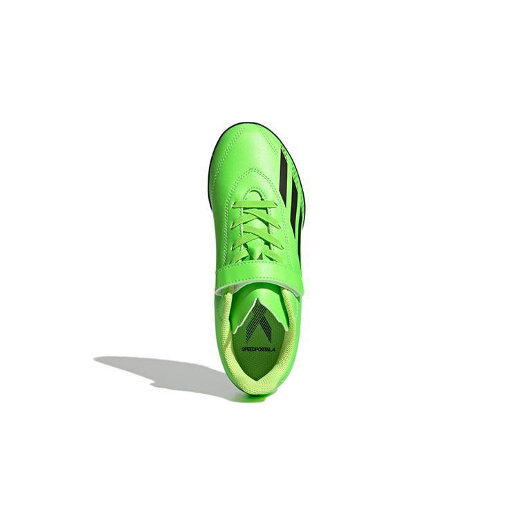 Adidas X Speedportal.4 H&L TF Durable Low-Top Kids Football Shoes Fluorescent Green Kids Football Shoes GW8501