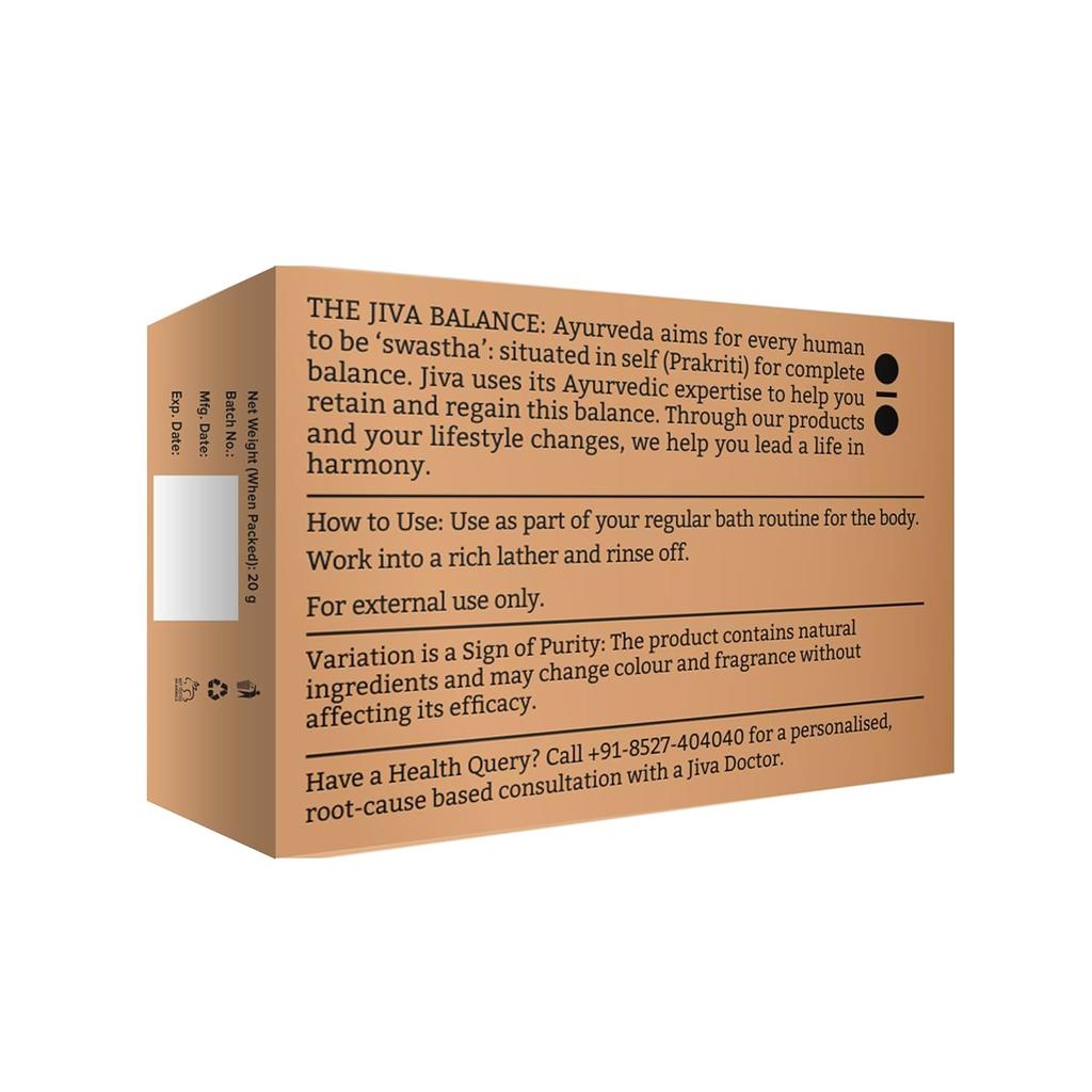 Jiva Almond Soap 100 G Pack Of 4 Natural Cleanser Bars For All Skin Types Creamy Lather Daily Bath Use Body Care Soap