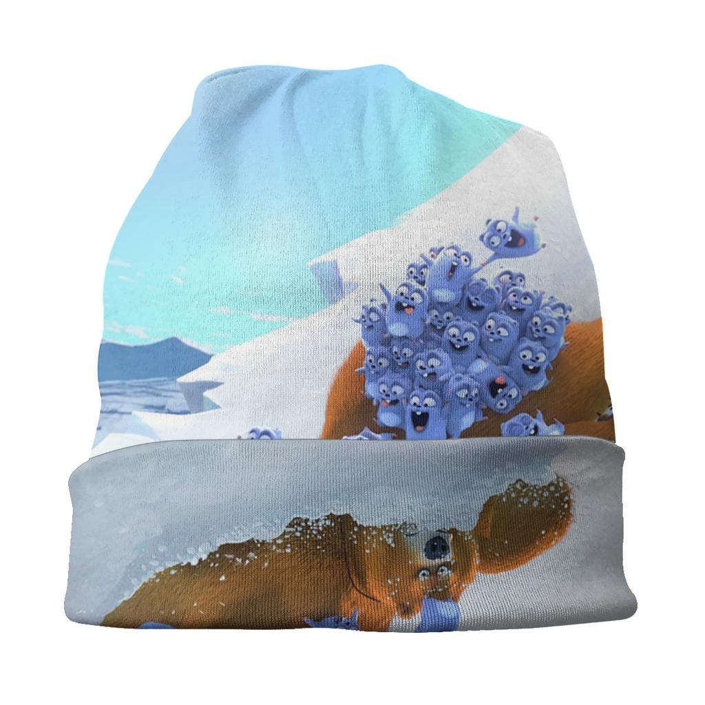 Grizzy And The Lemmings Bonnet Hat Hip Hop Street Skullies Beanies Hats Anime for Unisex Women Knitting Hats Warm Dual-use Cap