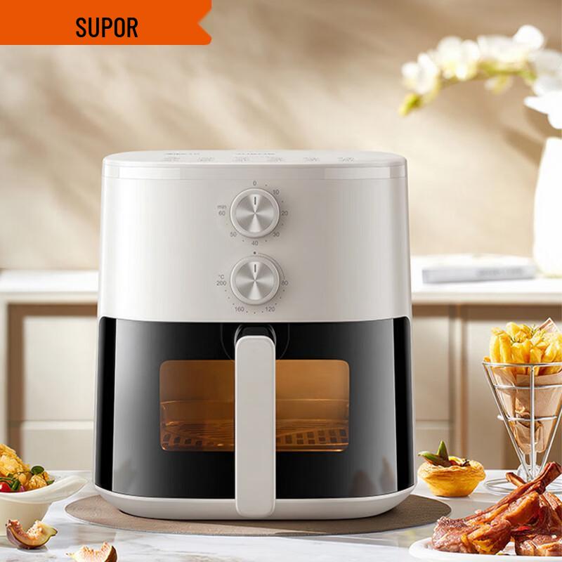 SUPOR 5.3L Steam Air Fryer with Viewing Window CN plug (adapter included)
