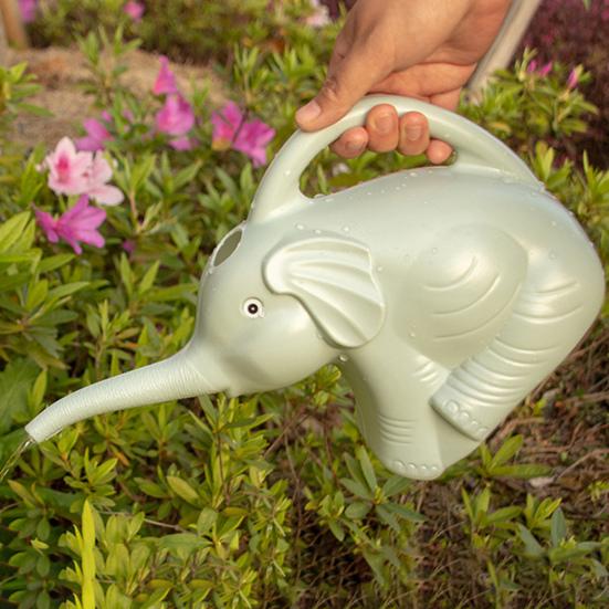 Elephant Watering Can 2L Long Spout Watering Pot Cute Animal Watering Can with Handle for Houseplants Outdoor Potted Plants Home Gardening
