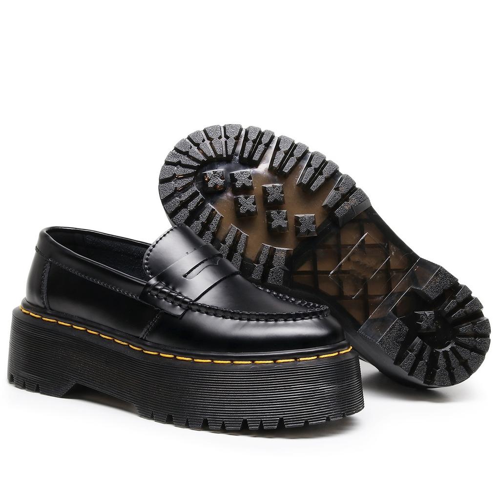 New love shoes fashion women's leather low-top small leather shoes muffin sole fashion student platform shoes