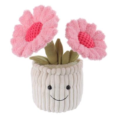 Apricot Lamb Potted Sunflower Children's Plush Animal, Soft and Cute Stuffed Animal for Babies and Boys, Plush Potted Sunflower, 23cm