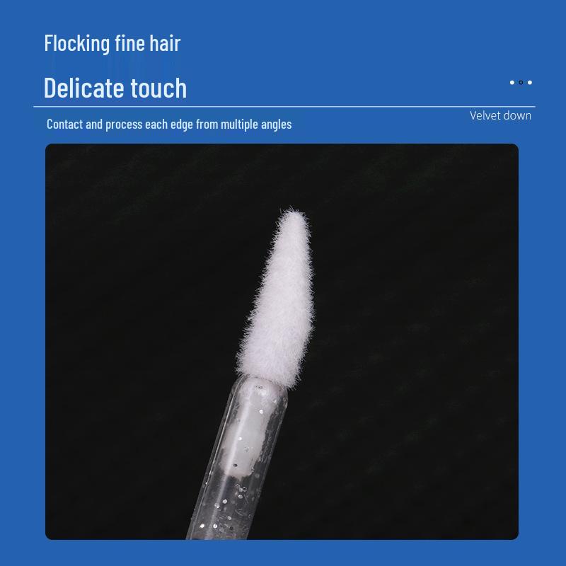 Crystal Disposable Lip Brush: Slanted Mini Lip Gloss & Lipstick Applicator