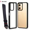 (Comes with wrist strap)ibmrs for Xiaomi Note12/12R Pro/POCO X5 5G case,camouflage lear transparent phone protection