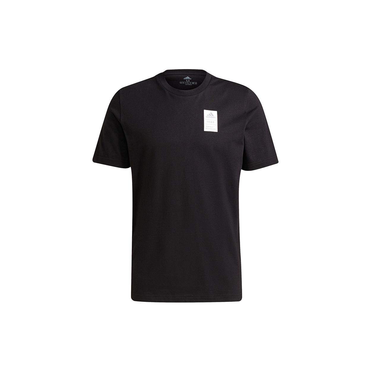 adidas 3bar Logo Tee 2 Casual Sports Alphabet Printing Short Sleeve Black Men s GU3642 S