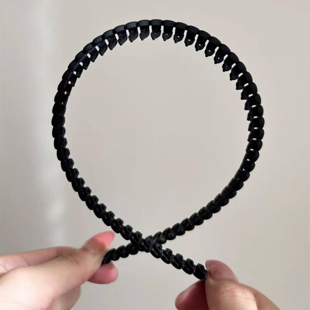 2pc Good Solid Tooth Simple Style Hairbands Headbands for Women Girls Men Sport Washface Non-slip Korean Hair Accessories Tool