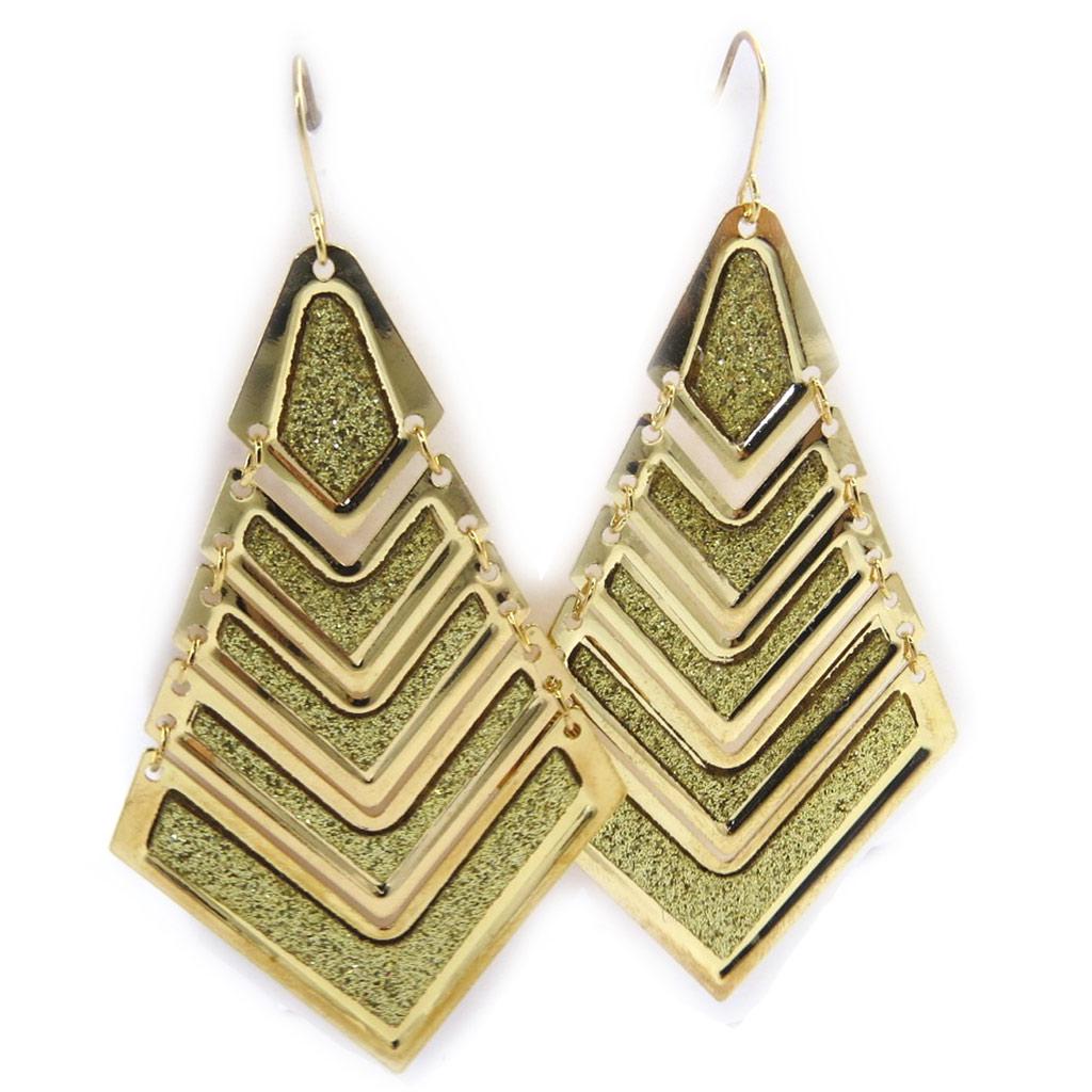 Les Trésors De Lily [L7623] - Gold 'Cléopatra' Earrings