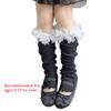 Breathable Cotton Lace Socks for Kids Age 3-13 Years Soft & Comfortable Elastic Leg Warmer with Dot Tulle