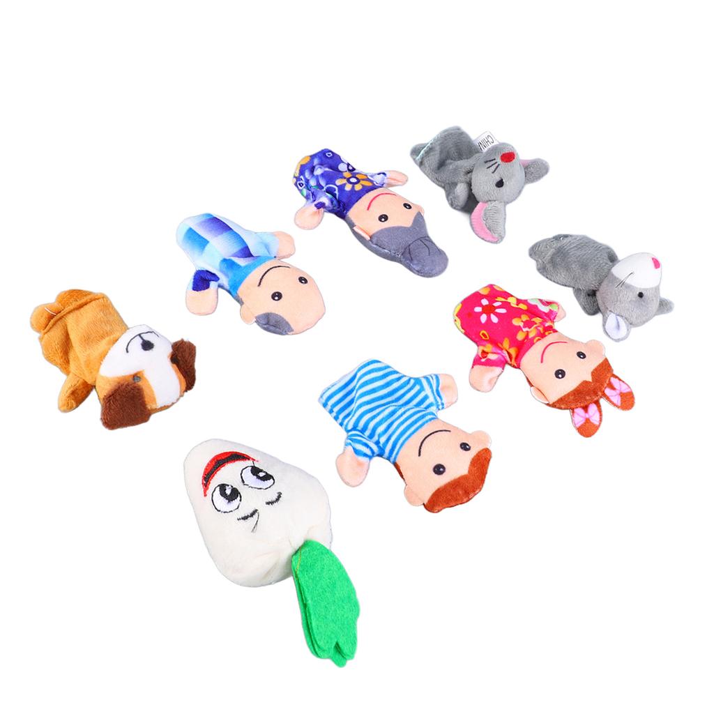 8 Stück Cartoon Tier Fingerpuppe Klein Tragbar Pädagogisches Fingerspielzeug für Kinder
