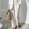 Shop   Women S Linen waiStband Wide pantS Wdm Wpt Kyi80147