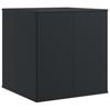 Garden Cushion Box PE Rattan 100 x 97.5 x 104 cm Black